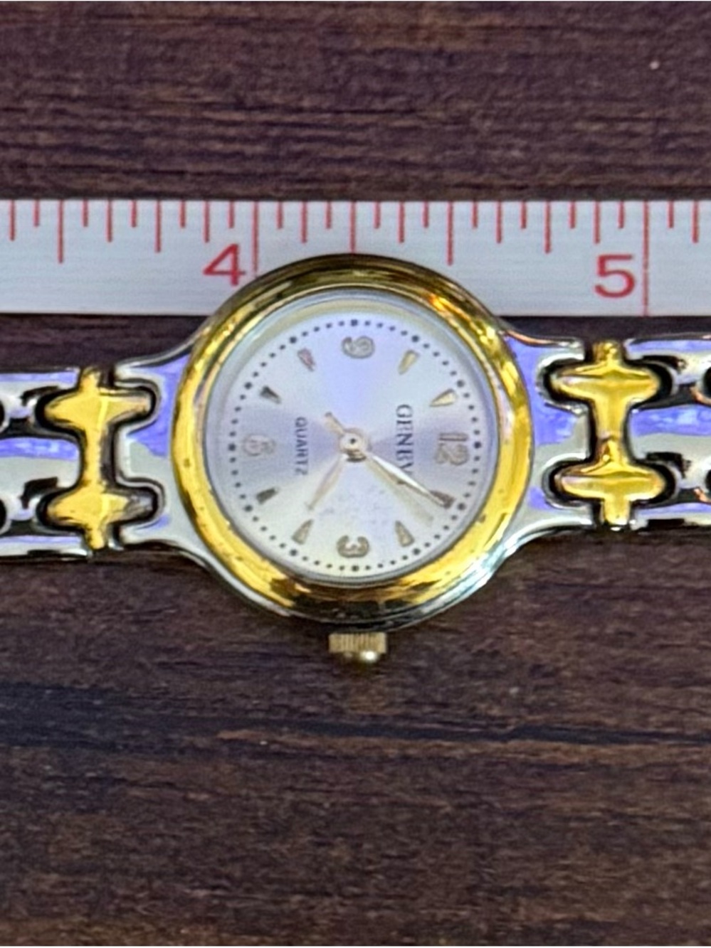 Geneva Two-Tone Women’s Quartz Watch Silver & Gold - PLEASE read description